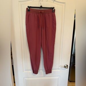 Crz Yoga women’s dusty rose lightweight active athleisure Joggers Small 4/6